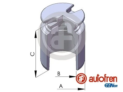 Piston, brake caliper